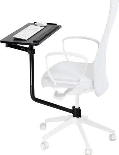 Suporte/bandeja de teclado e mouse para cadeira
