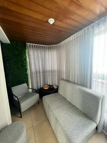 Cortina Cinza com Blackout 70% - Sob Medida | 2,10 m (L) x 2,20 m (A)