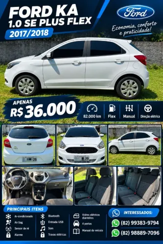 Ford KA 1.0 Se/se Plus Tivct Flex 5P 2018