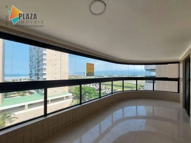 Apartamento 2 dormitórios com 1 suíte para alugar, 78 m² por R$ 3.850/mês - Mirim - Praia