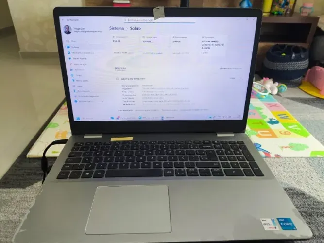 Notebook Dell Inspiron 15 Intel i5 11a Geração 8GB 256GB SSD 15.6 Windows 11