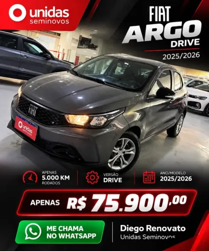 Fiat Argo Drive 1.0 6V Flex 2026
