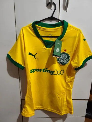 Camisa Palmeiras Amarela Feminina