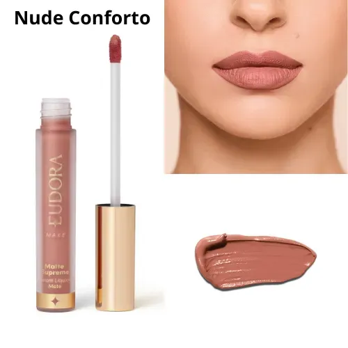 Batom Líquido Matte Supreme Rosa Nude Conforto 4,0Ml