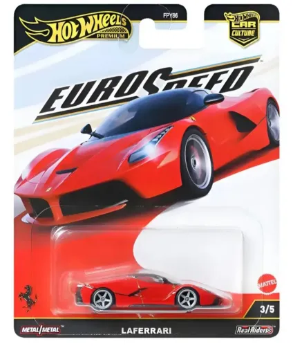 Hot Wheels La Ferrari Car Culture -2025 - Euro Speed - 1/64 Laferrari Vermelha