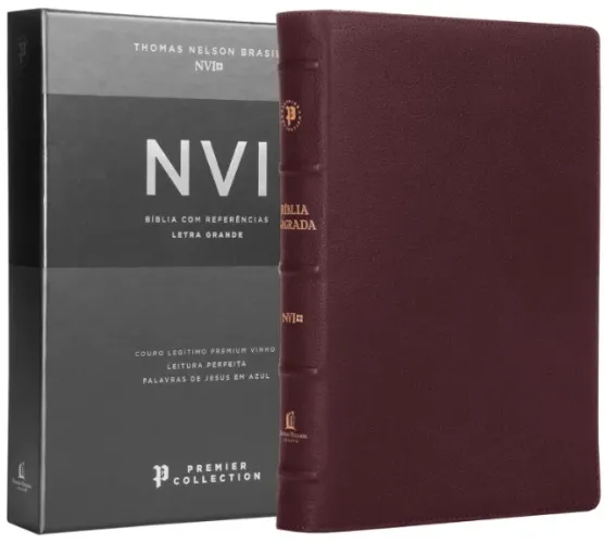 Bíblia NVI Premier Collection Capa Luxo Duração Prolongada Leitura Perfeita