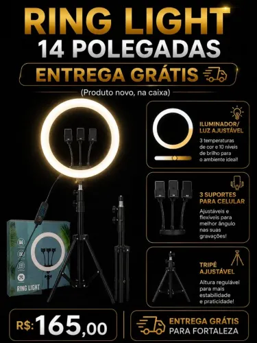 RING LIGHT 14 POLEGADAS