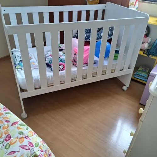 Berço Americano Branco Usado - R$ 250
