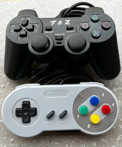 Controle USB - PlayStation é Super Nintendo 