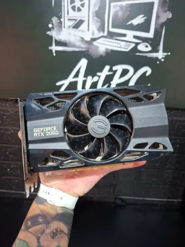 RTX 2060 6GB EVGA XC Gaming - Compacta - Roda Tudo 1080p