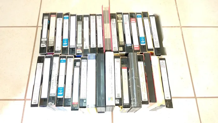 Fita VHS lote 34 fitas gravadas shows documentários