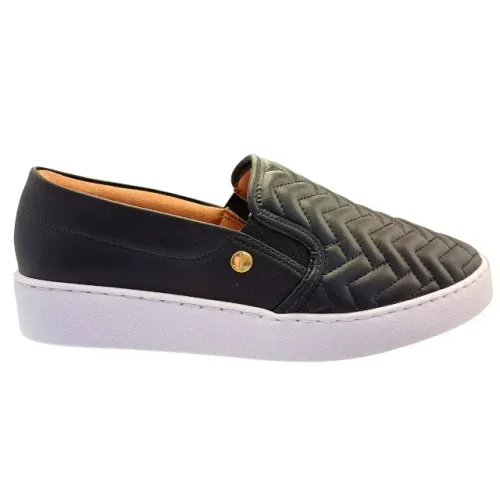 Tênis Casual Feminino Adulto Napa Pele Strech Vizzano Preto 1214101015745