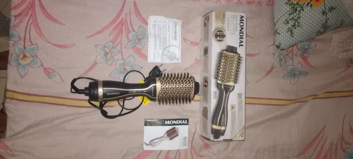 Escova Secadora Mondial Black Gold Argan - Quase Nova + Completa na Caixa