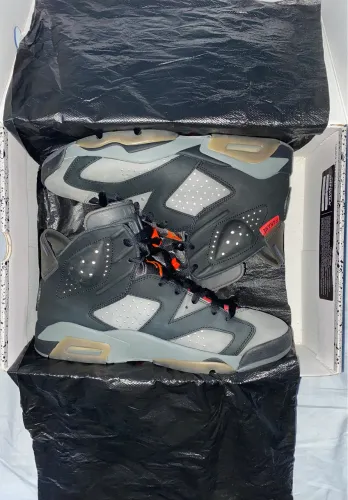 Tênis Air Jordan 6 Retro PSG "Iron Grey" ? Paris Saint-Germain | Tam. 42