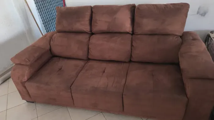 Sofá retrátil e reclinável 349,00 (entrego com taxa)