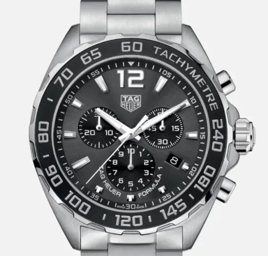Relogio Tag Heuer Formula 1 Caz1011.ba0842 Cronografo Prateado Cinza-escuro