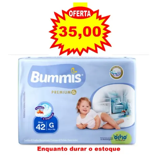 Fralda Bummis G-42 -Fita adesiva