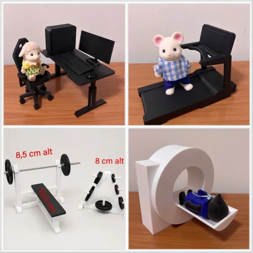 Itens para complementar coleção Sylvanian Families