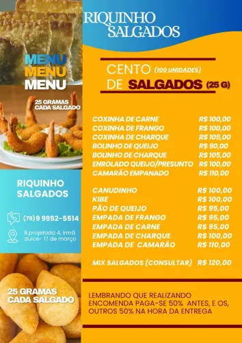 Riquinho salgados (Encomendas)