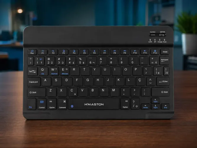 Teclado Bluetooth HMaston JP104 para Celular e Tablet