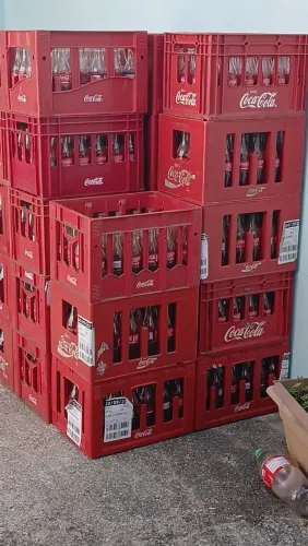 Caixa completa de coca cola retornável KS COMPLETA