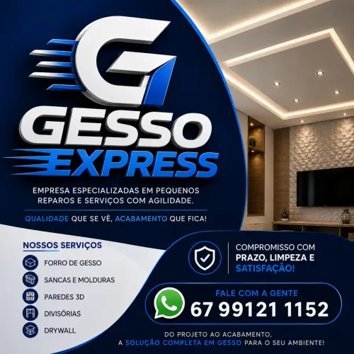 Gesso rápido é aqui!