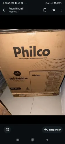 Split Philco 60 mil bthus lacrado com nota e garantia 