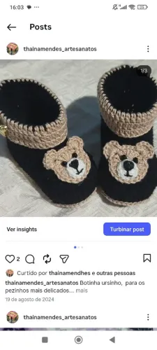 Sapatinhos de crochê 