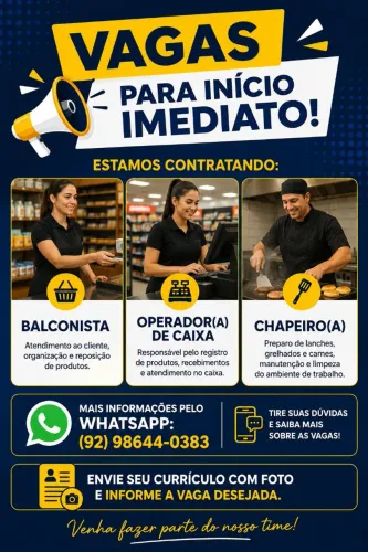 Para início imediato 