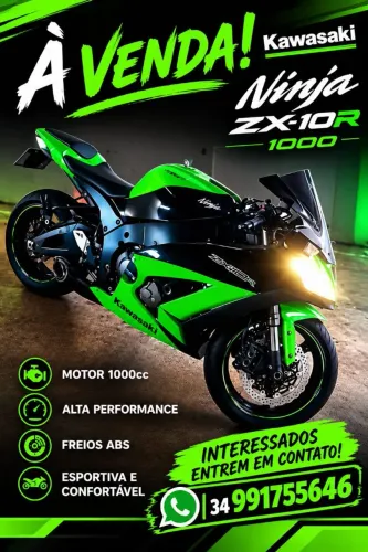 Moto Ninja à venda.