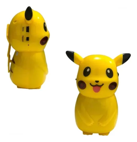 Caixa de Som Pikachu Bluetooth c/Rádio Fm Usb YS-20