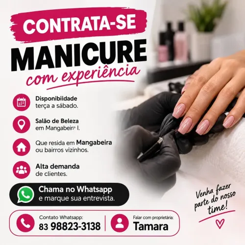 Oportunidade para MANICURE em Mangabeira 1