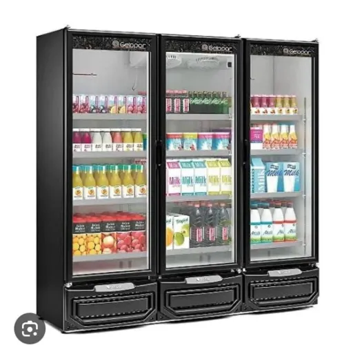 NZ. Expositor refrigerado visa cooler 3 portas 1450 litros GELOPAR