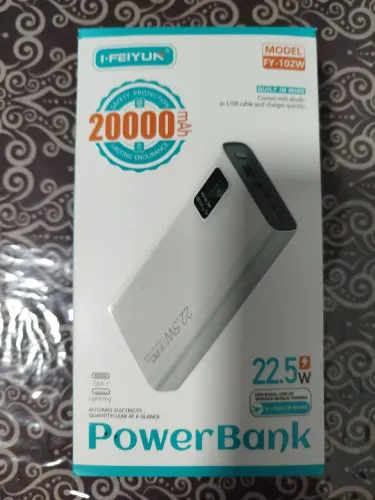 Carregador Power bank 20000mah 22.5w Fast Portable Battery With Lcd Screen 100% Original