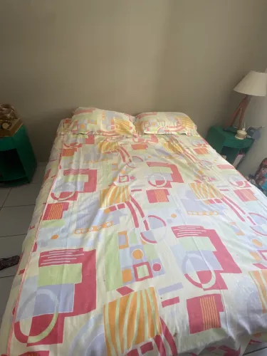 CAMA BOX QUEEN (base + colchão)