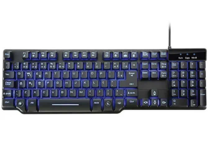 TECLADO GAMER MULTILASER RAZMIG TC196