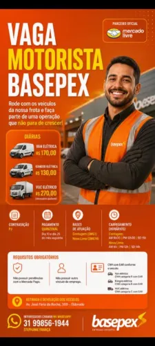 Vaga para motorista com EAR