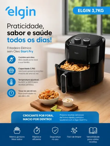 Promoção Airfryer Elgin 3,5l
