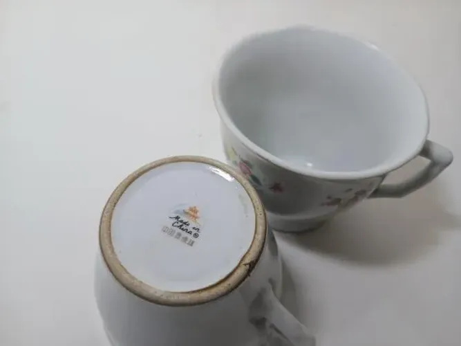 Jogo de Autênticas Xicaras de Porcelana Chinesa Originais dos anos 60 - bem Raras de achar