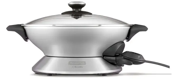 Panela Wok Elétrica Tramontina Alumínio By Breville