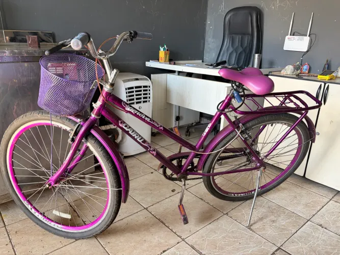 Bicicleta aro 26 com cestinha (entrego )