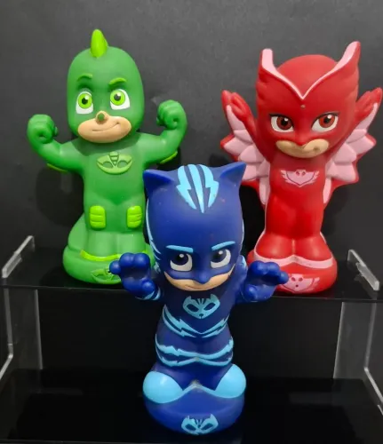 PJ Mask Bonecos de Borracha Originais(Leia a descrição)