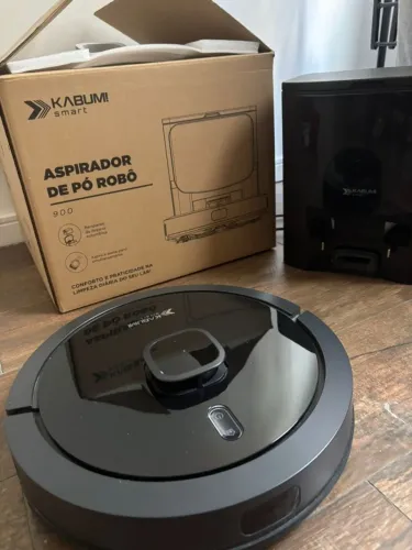 Robô Aspirador Kabum! Smart 900 - 127v, Preto - KBSF009