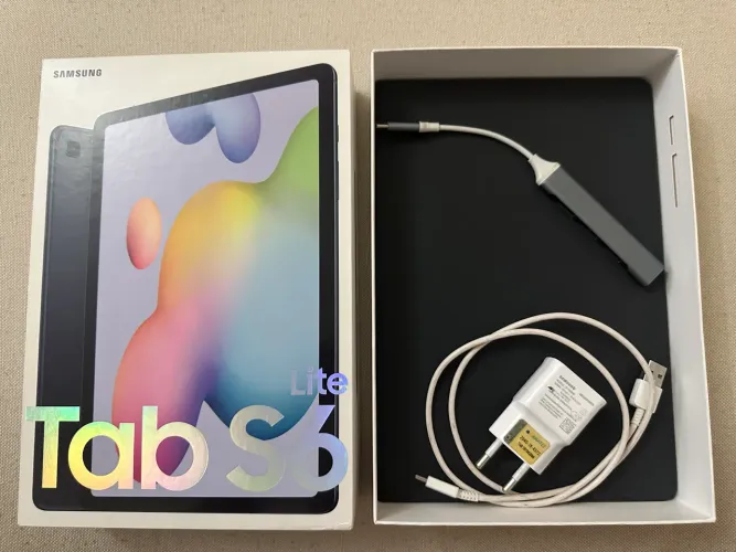 Tablet Samsung S6 Lite + adaptador para USB