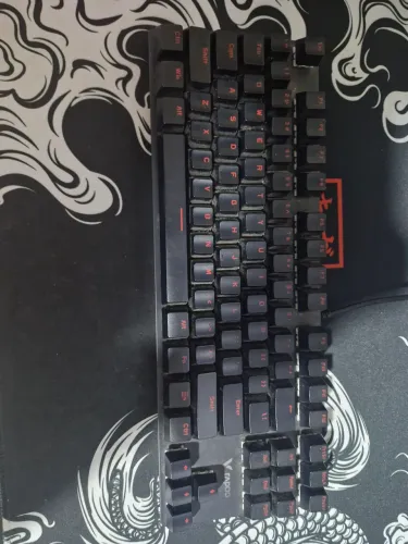 Teclado Mecanico Gamer Rapoo V500, Switch Black, Preto,