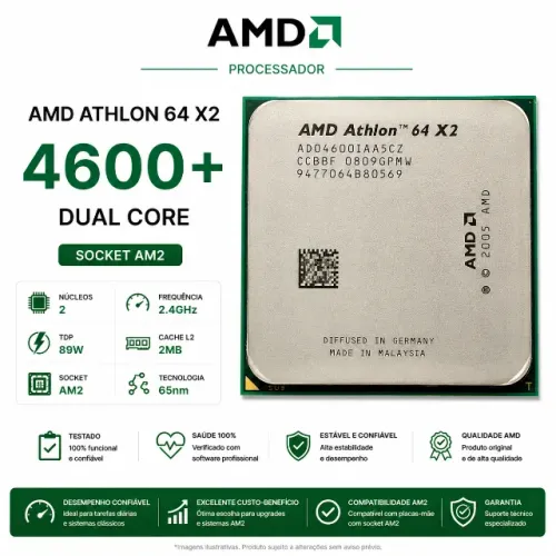Processador AMD Athlon 64 X2 4600+ AM2 Dual Core