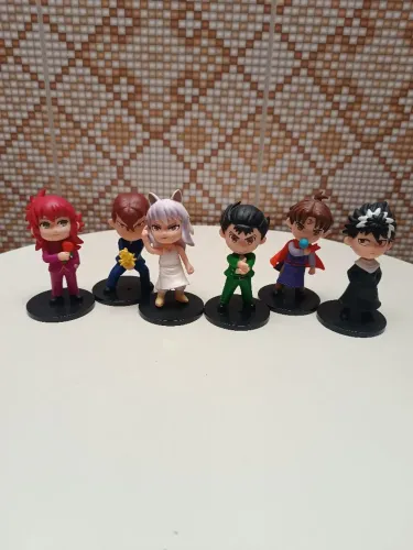 Coleção bonecos anime Yu Yu Hakusho completo base para apoio