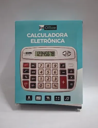 Calculadora Eletrônica de Mesa 8 Dígitos SO-9835A-8 - Seven Office