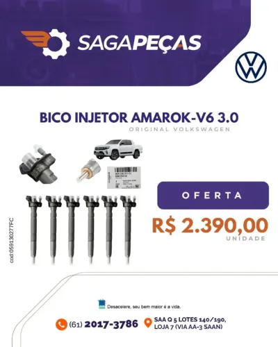 Bico injetor para Volkswagen Amarok V6 3.0