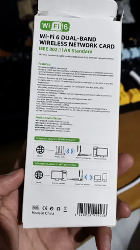 Adaptador usb wifi 6 900mbps bluetooth 5.4 ax900 dongle usb 